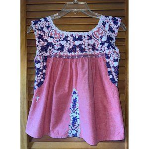 MI Golondrina Mexico Pink Top — XS